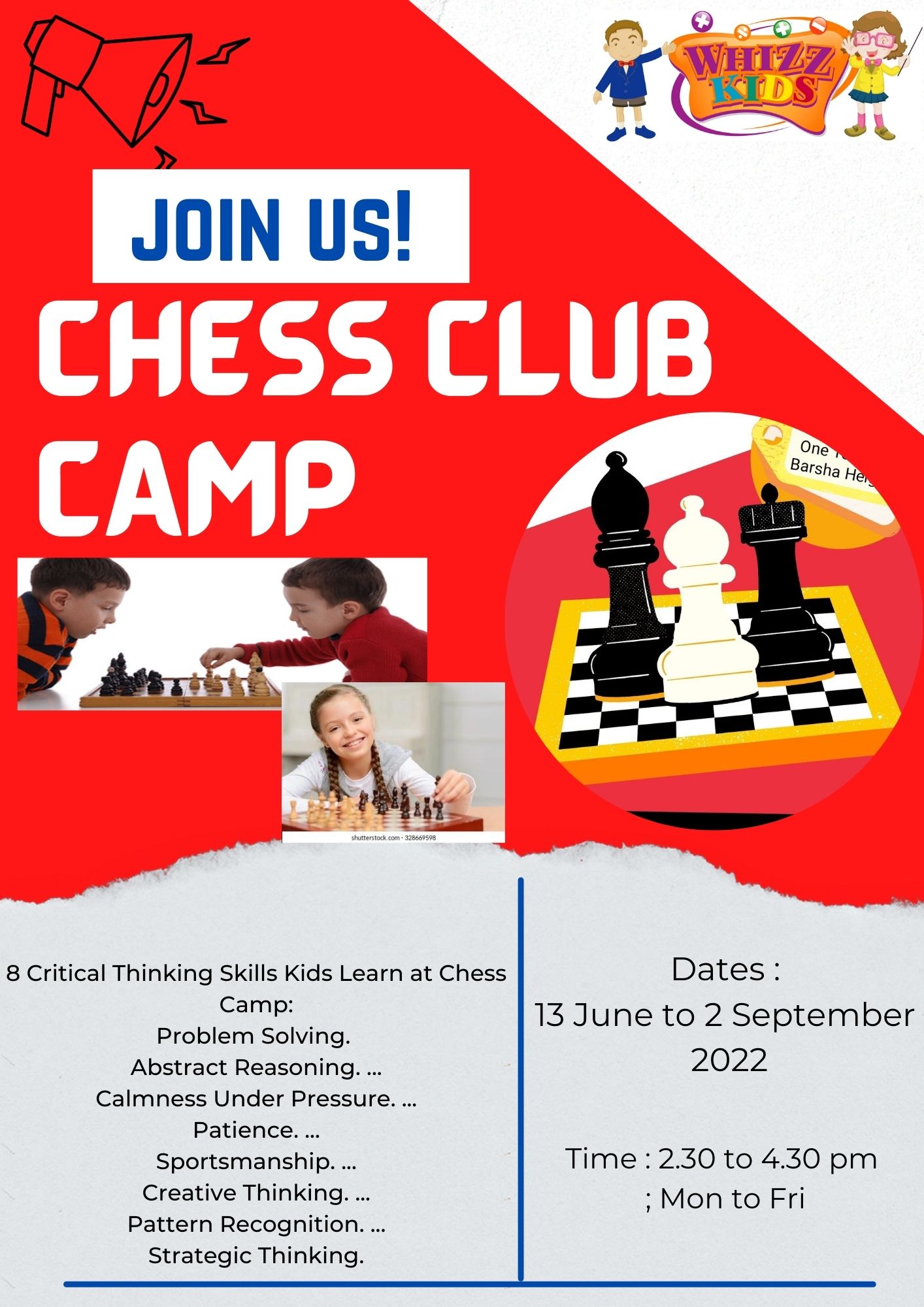 Chess Club Camp Chess Summer Camp Near me whizzkids