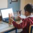 Student practicing abacus online to improve focus and calculation speed